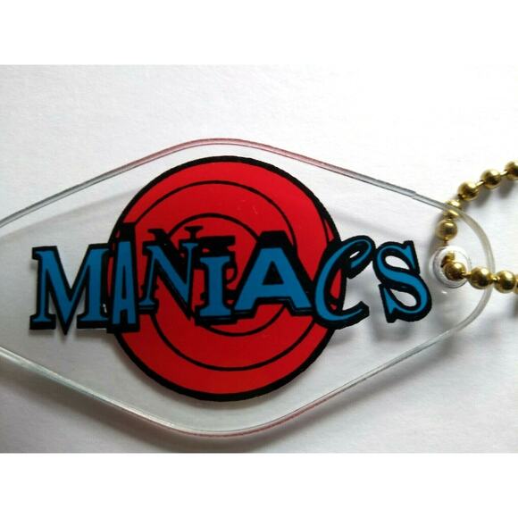 Rollergames Maniacs Pinball Keychain Roller Derby Sports Team 1990 - Picture 3 of 3